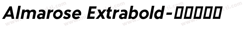 Almarose Extrabold字体转换